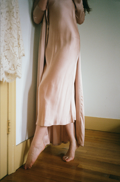 miss coco silk look slip dress Classic Bias Slip Dress